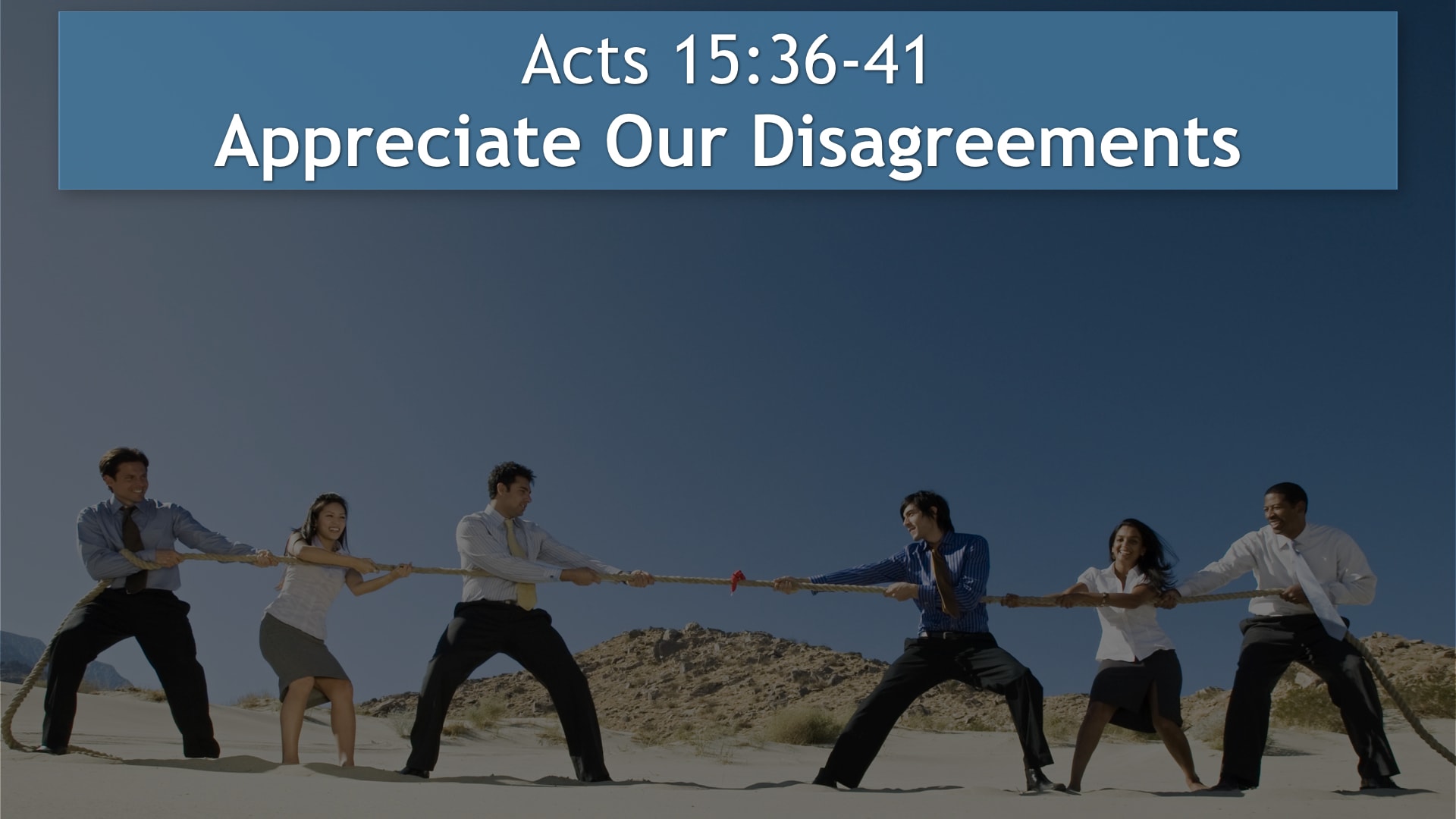 Jerry Simmons teaching Acts 15:36-41, Appreciate Our Disagreements