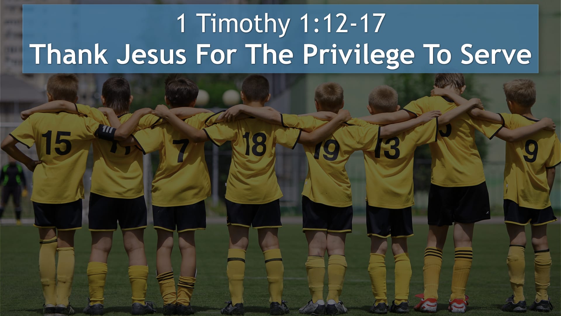 Jerry Simmons teaching 1 Timothy 1:12-17, Thank Jesus For The Privilege To Serve