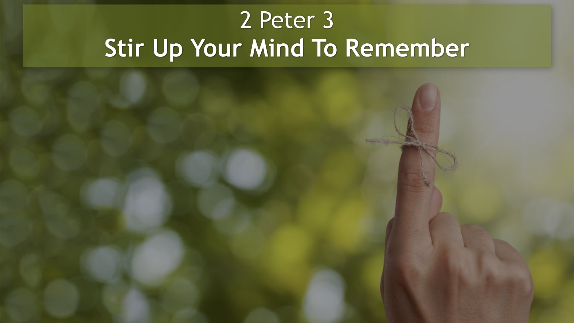 Jerry Simmons teaching 2 Peter 3, Stir Up Your Mind To Remember