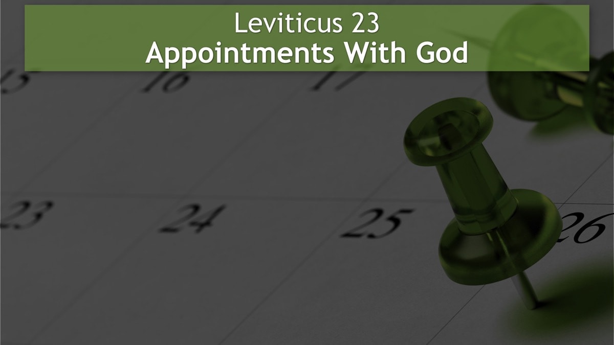 Jerry Simmons teaching Leviticus 23, Appointments With God