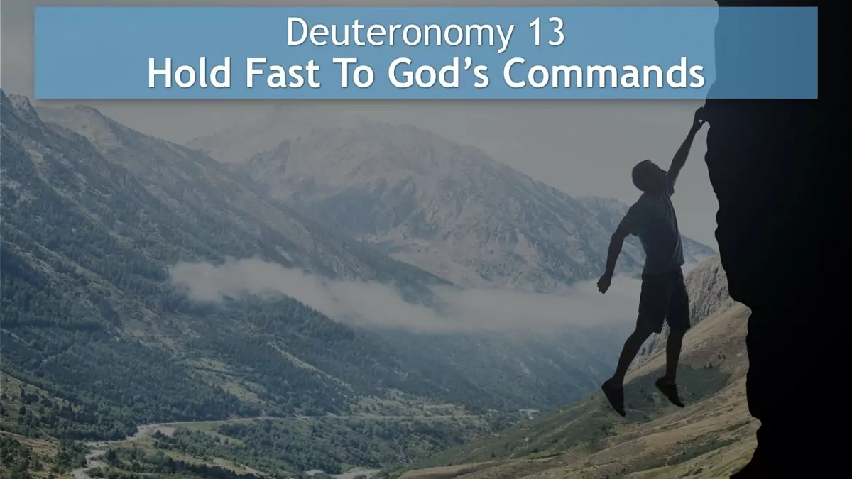 Jerry Simmons teaching Deuteronomy 13, Hold Fast To God’s Commands