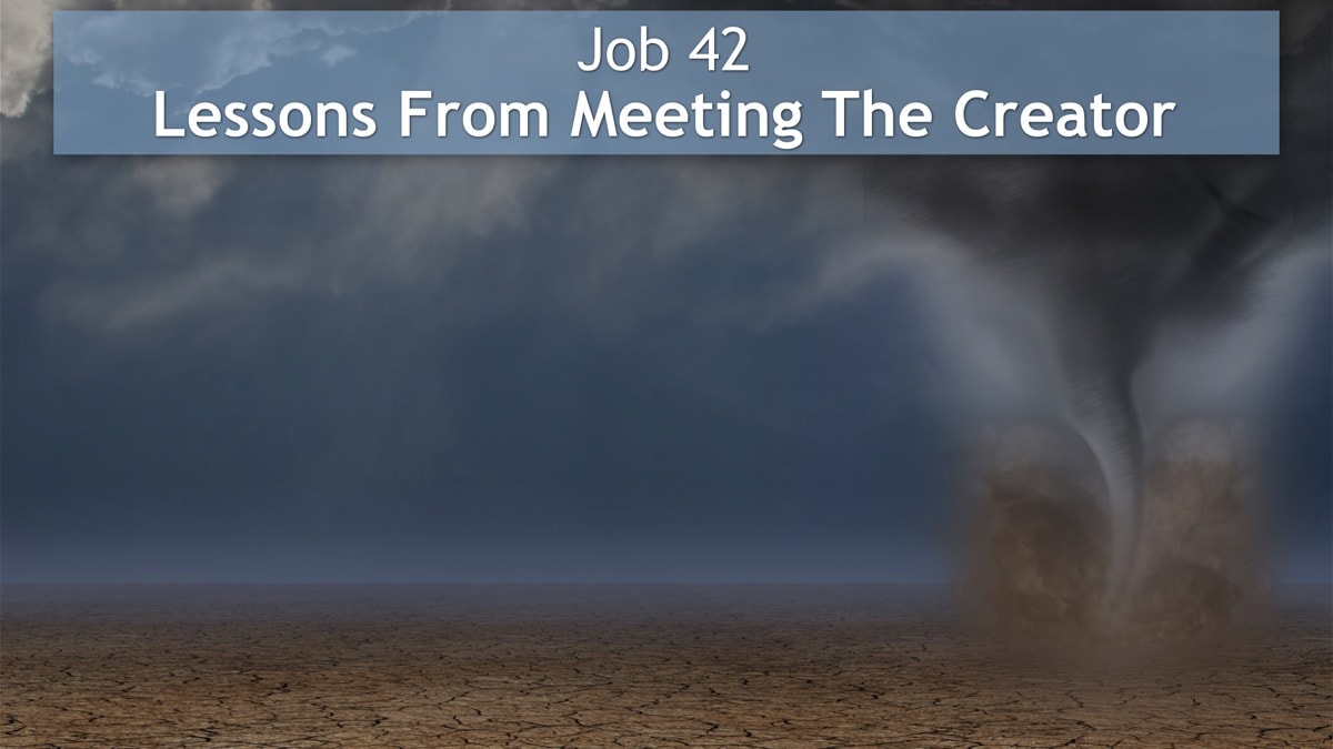 Jerry Simmons teaching Job 42, Lessons From Meeting The Creator