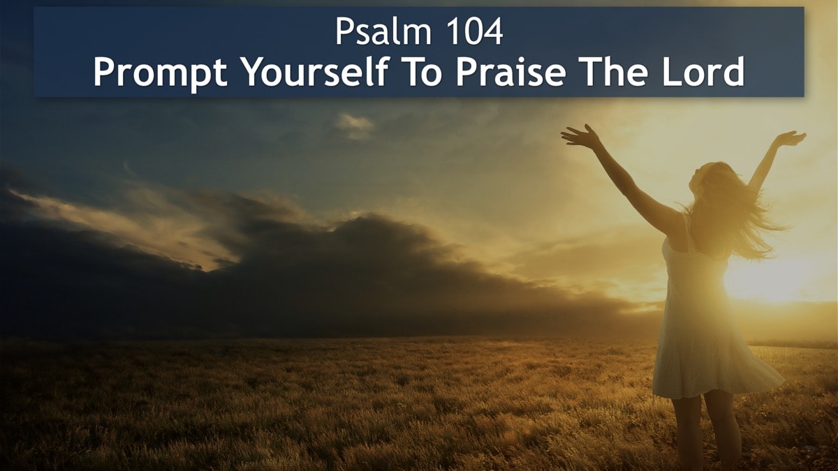Jerry Simmons teaching Psalm 104, Prompt Yourself To Praise The Lord