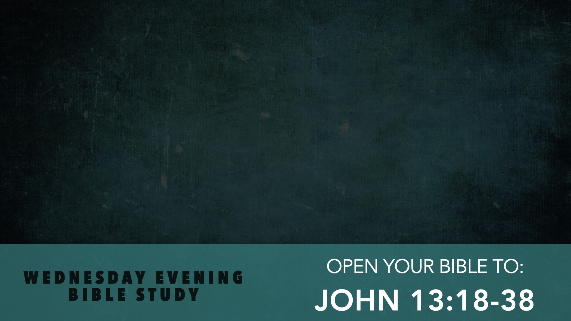 Jerry Simmons teaching John 13, Final Lessons From Jesus