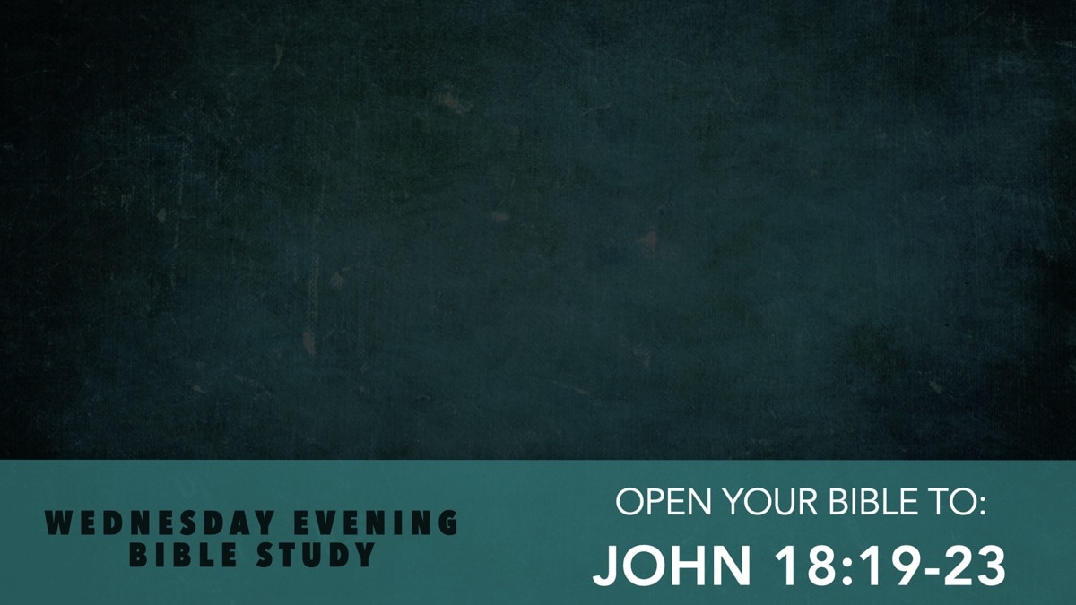 Jerry Simmons teaching John 18, Learning From Jesus On The Witness Stand