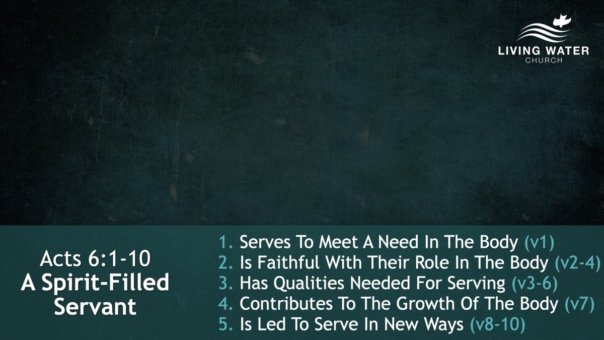 Jerry Simmons teaching Acts 6, A Spirit-Filled Servant