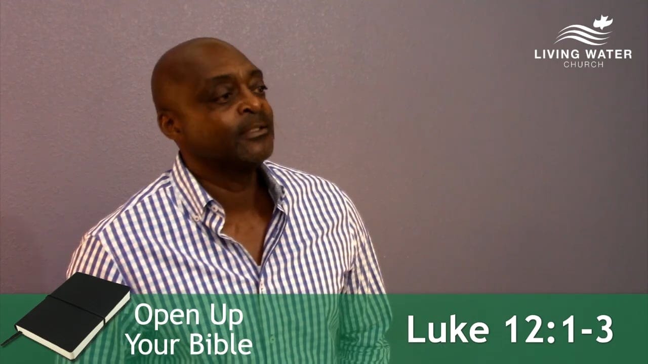 Russell Burrell teaching Luke 12 with Russell Burrell