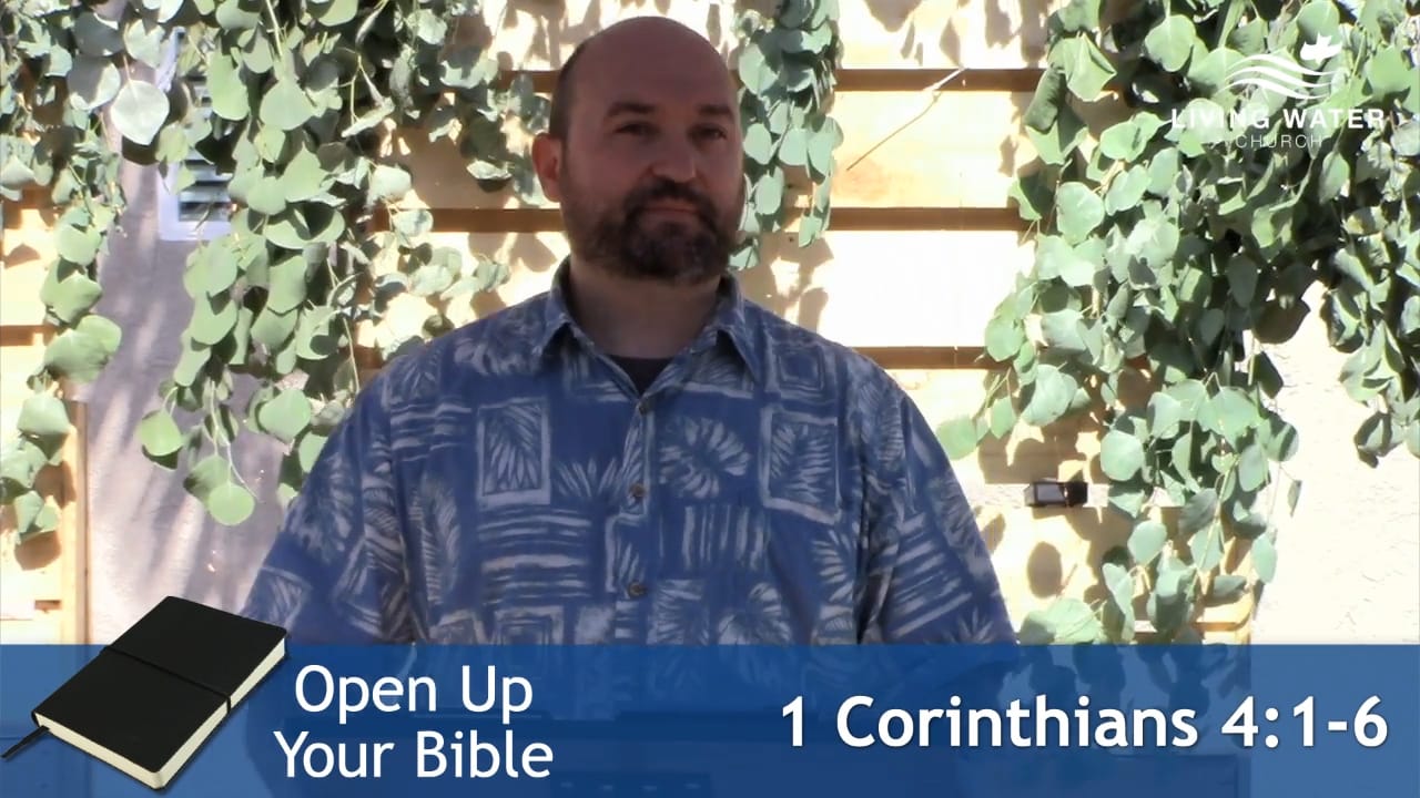 Jerry Simmons teaching 1 Corinthians 4:1-6, Learn Not To Think Beyond What Is Written
