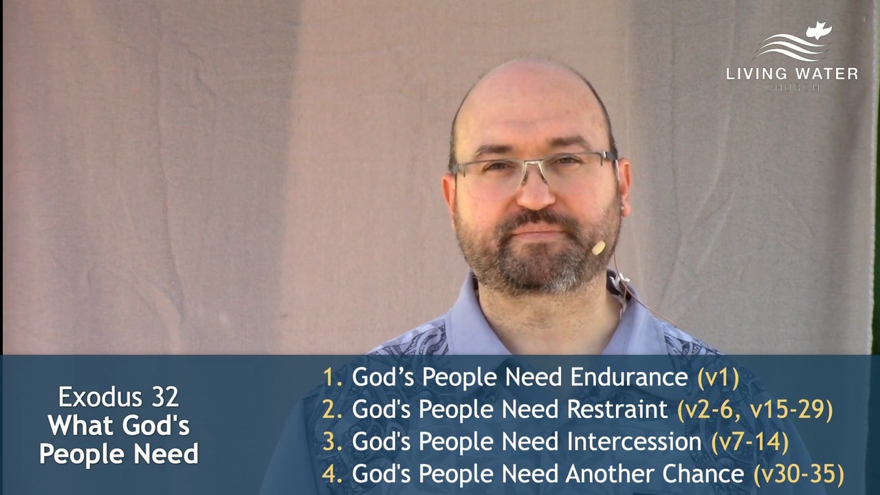 Jerry Simmons teaching Exodus 32, What God’s People Need