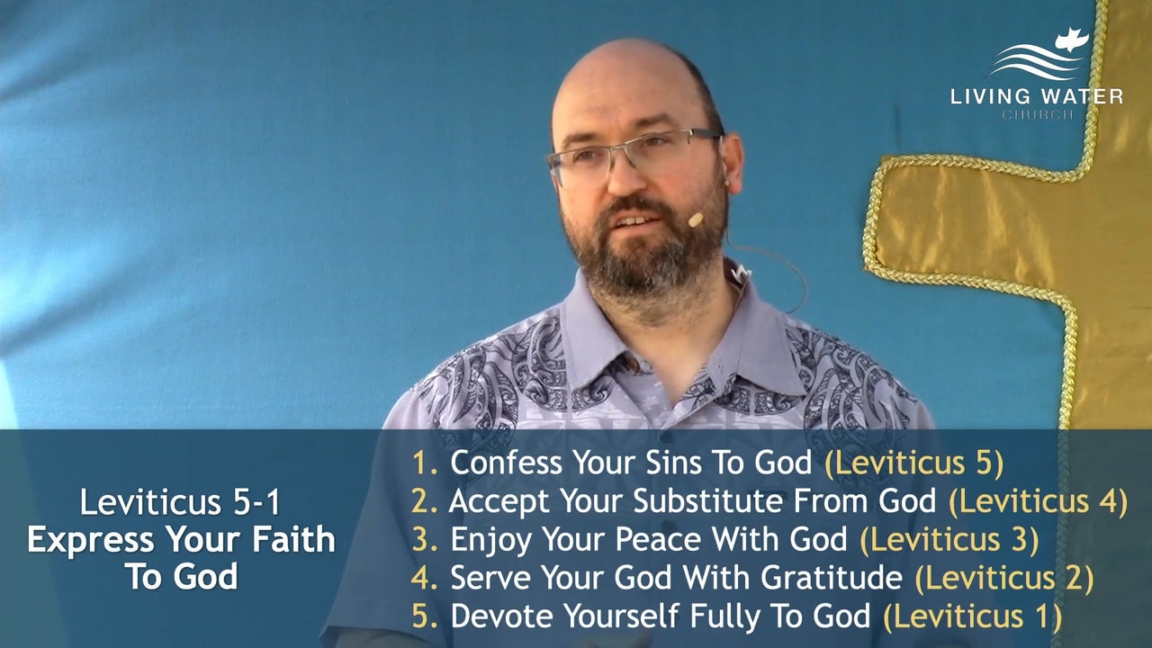 Jerry Simmons teaching Leviticus 1-5, Express Your Faith To God