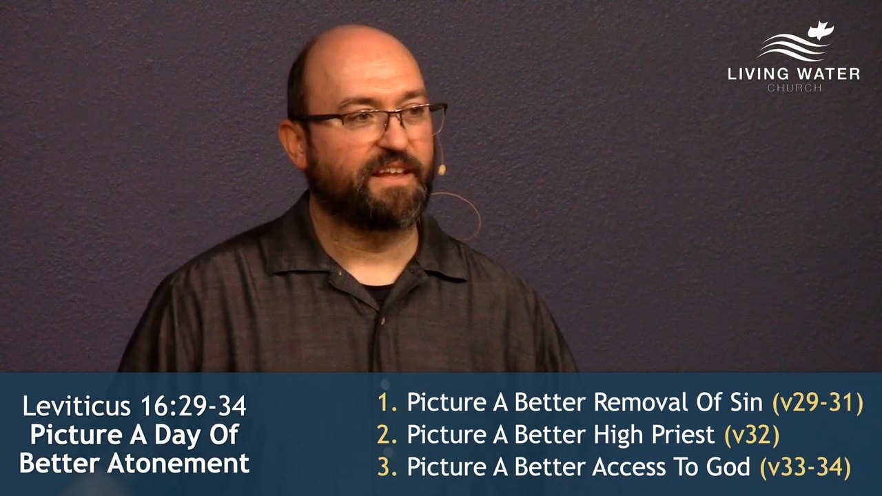Jerry Simmons teaching Leviticus 16:29-34, Picture A Day Of Better Atonement