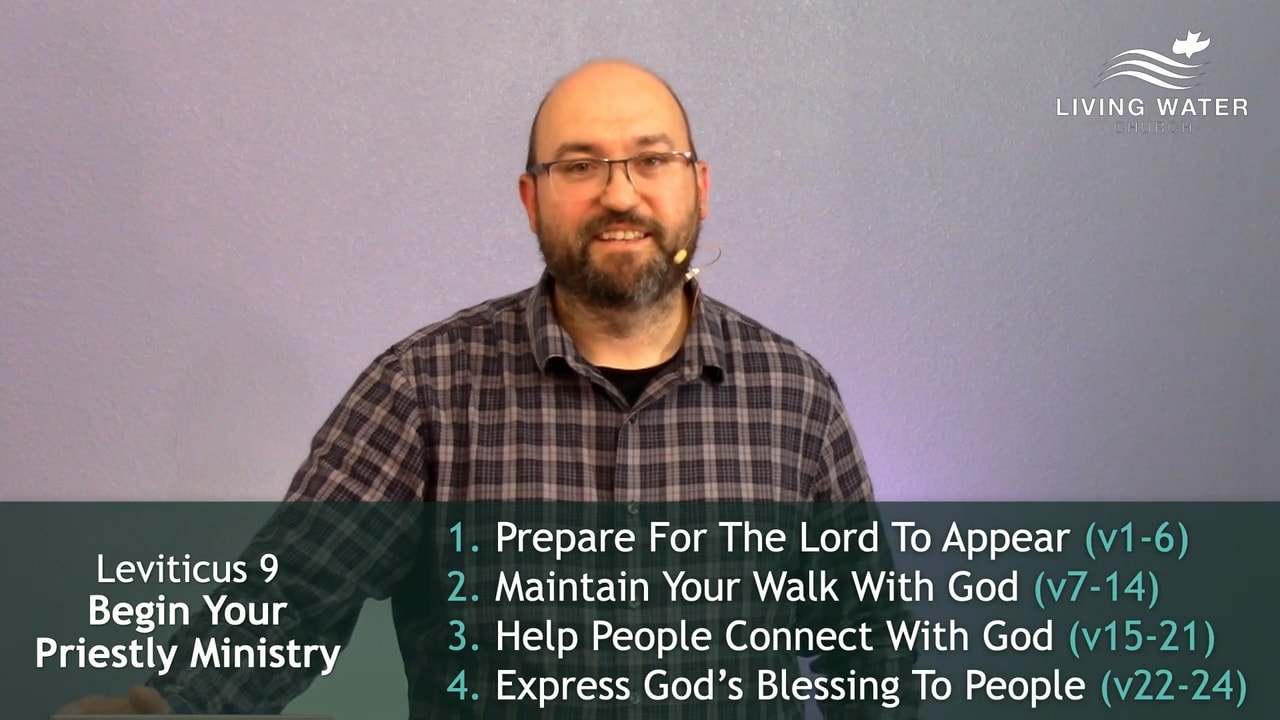 Jerry Simmons teaching Leviticus 9, Begin Your Priestly Ministry