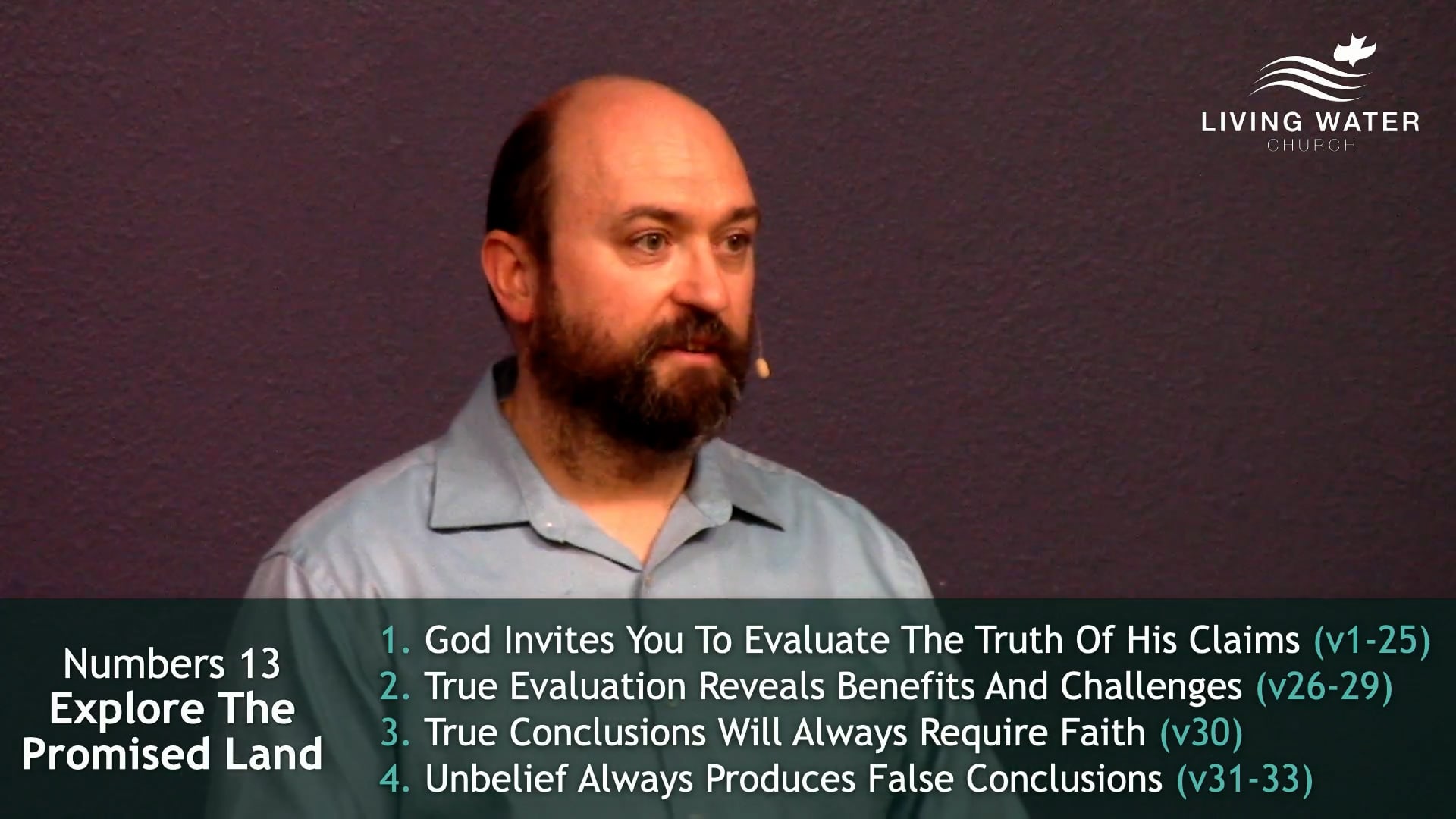 Final teaching slide - Numbers 13, Explore The Promised Land