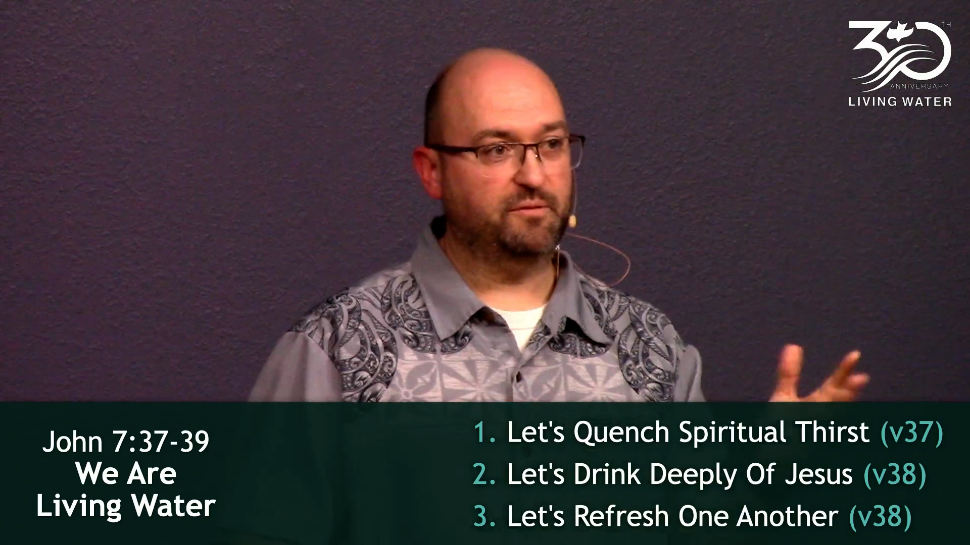 Video Thumbnail - John 7:37-39, We Are Living Water
