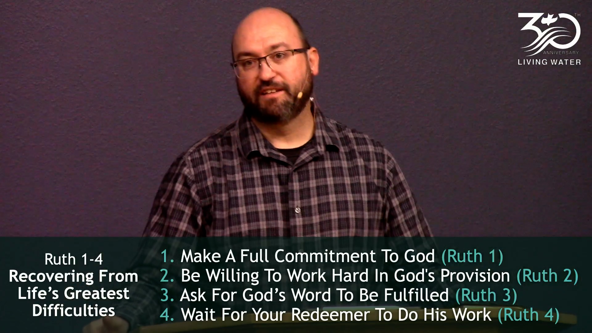 Pastor Jerry Simmons teaching Ruth 1-4, Recovering From Life's Greatest Difficulties