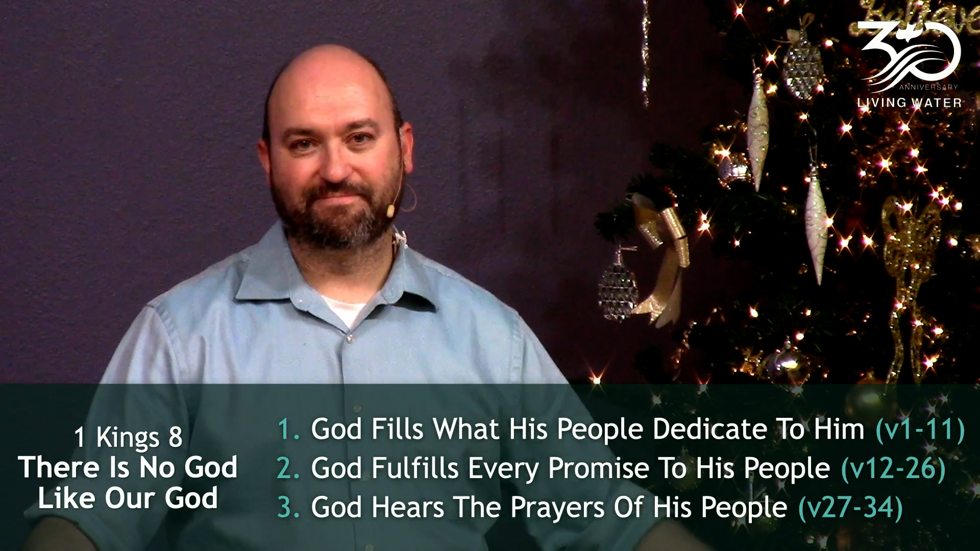 Pastor Jerry Simmons teaching 1 Kings 8, There Is No God Like Our God