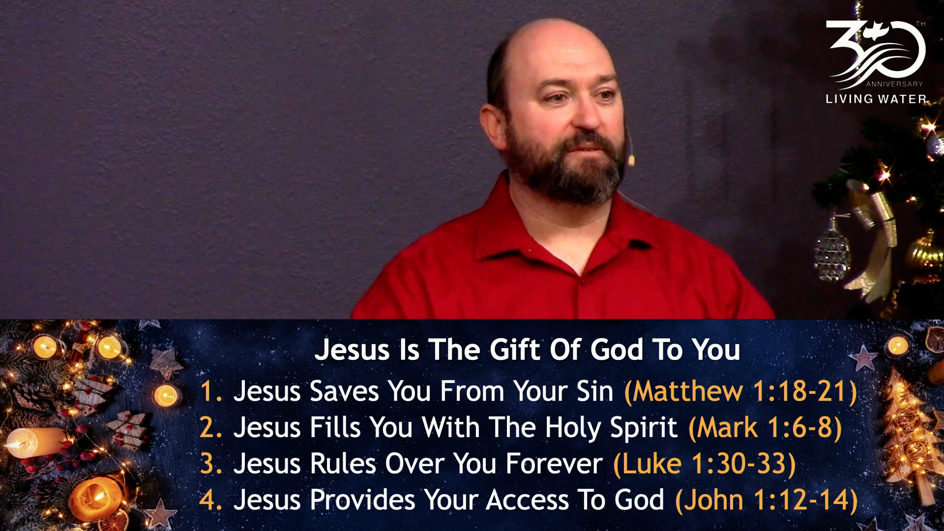 Pastor Jerry Simmons sharing the 2021 Christmas Service Message: Jesus Is The Gift Of God To You