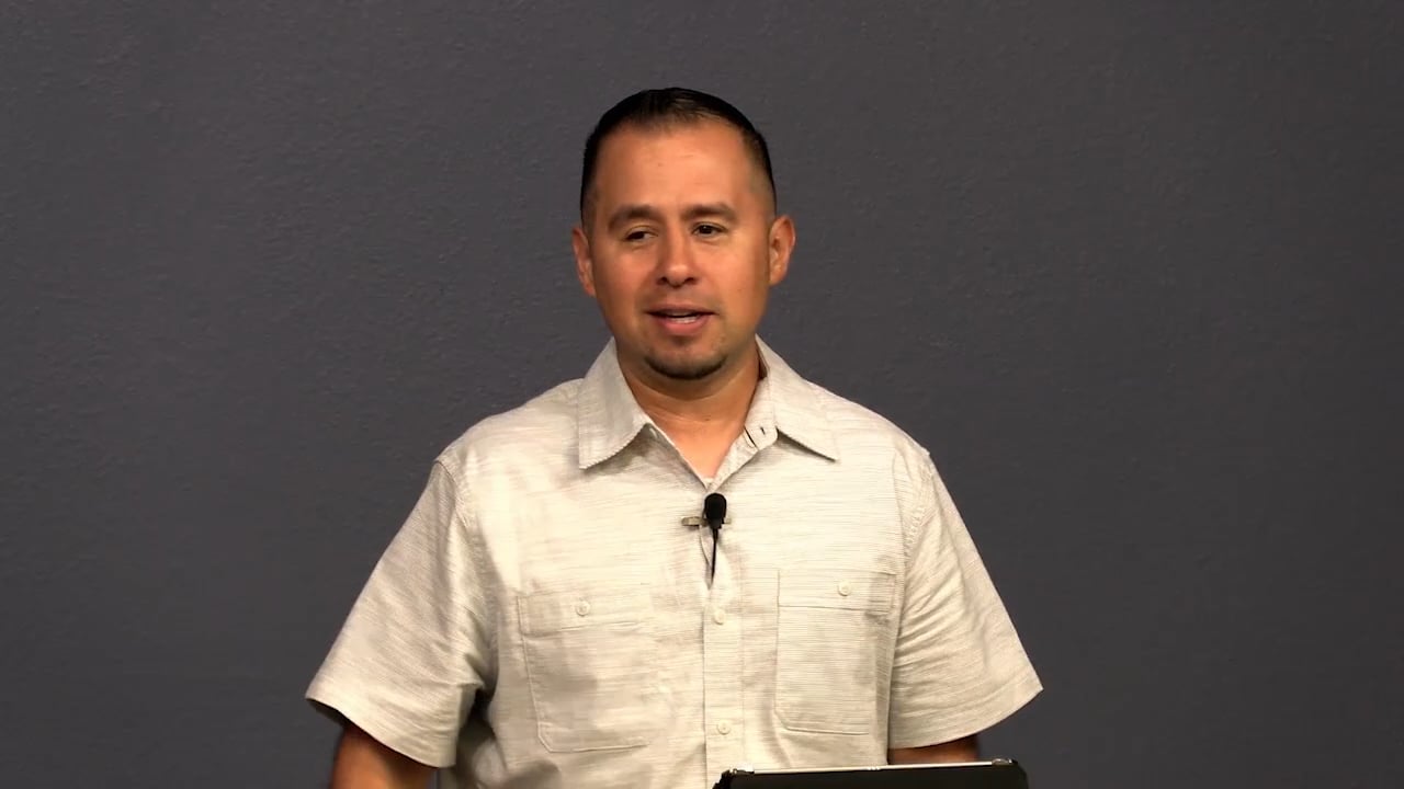 Richard Bueno teaching 2 Corinthians 5 at Living Water Church