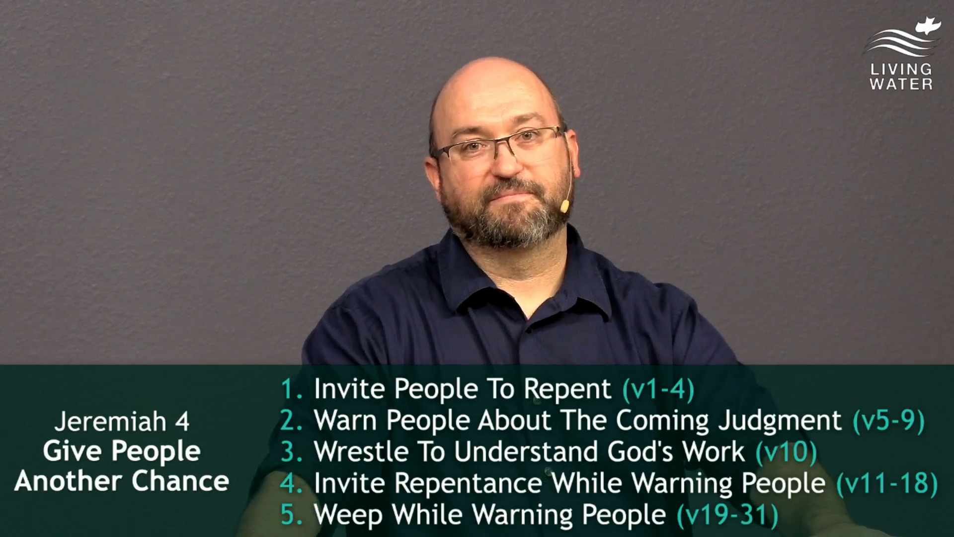 Pastor Jerry Simmons teaching Jeremiah 4, Give People Another Chance