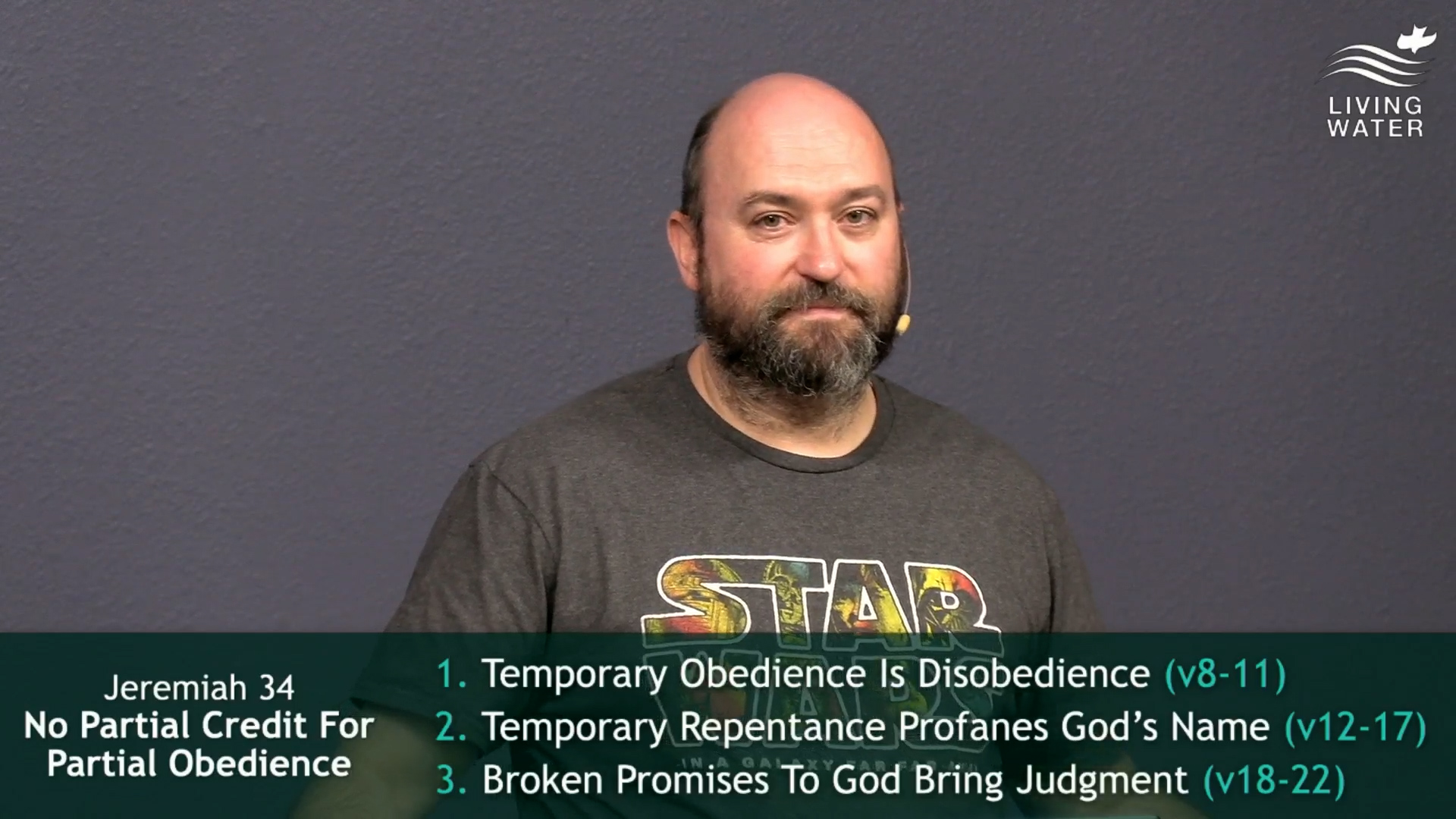 Pastor Jerry Simmons teaching Jeremiah 34, No Partial Credit For Partial Obedience