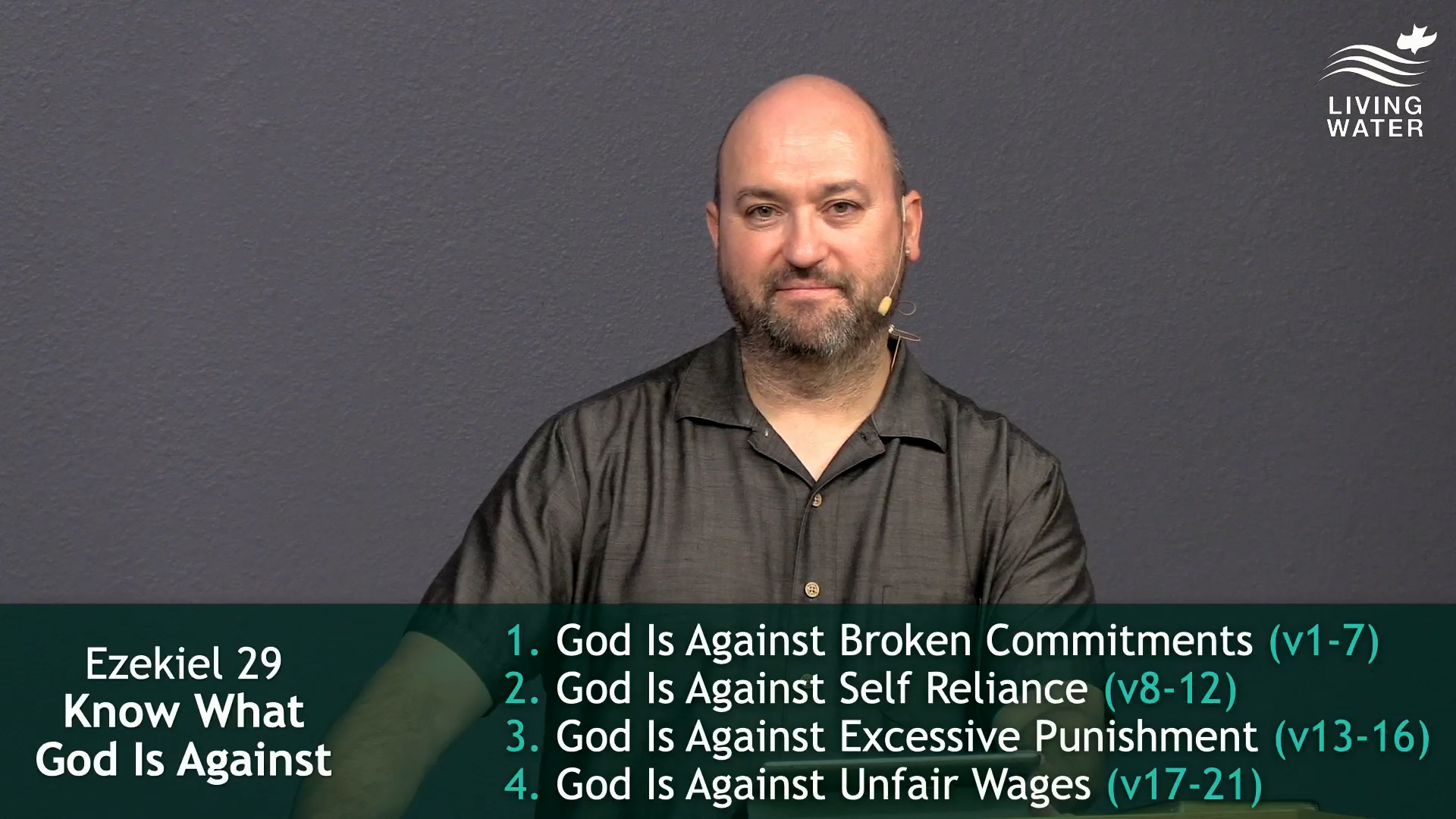 Pastor Jerry Simmons teaching Ezekiel 29, Know What God Is Against.