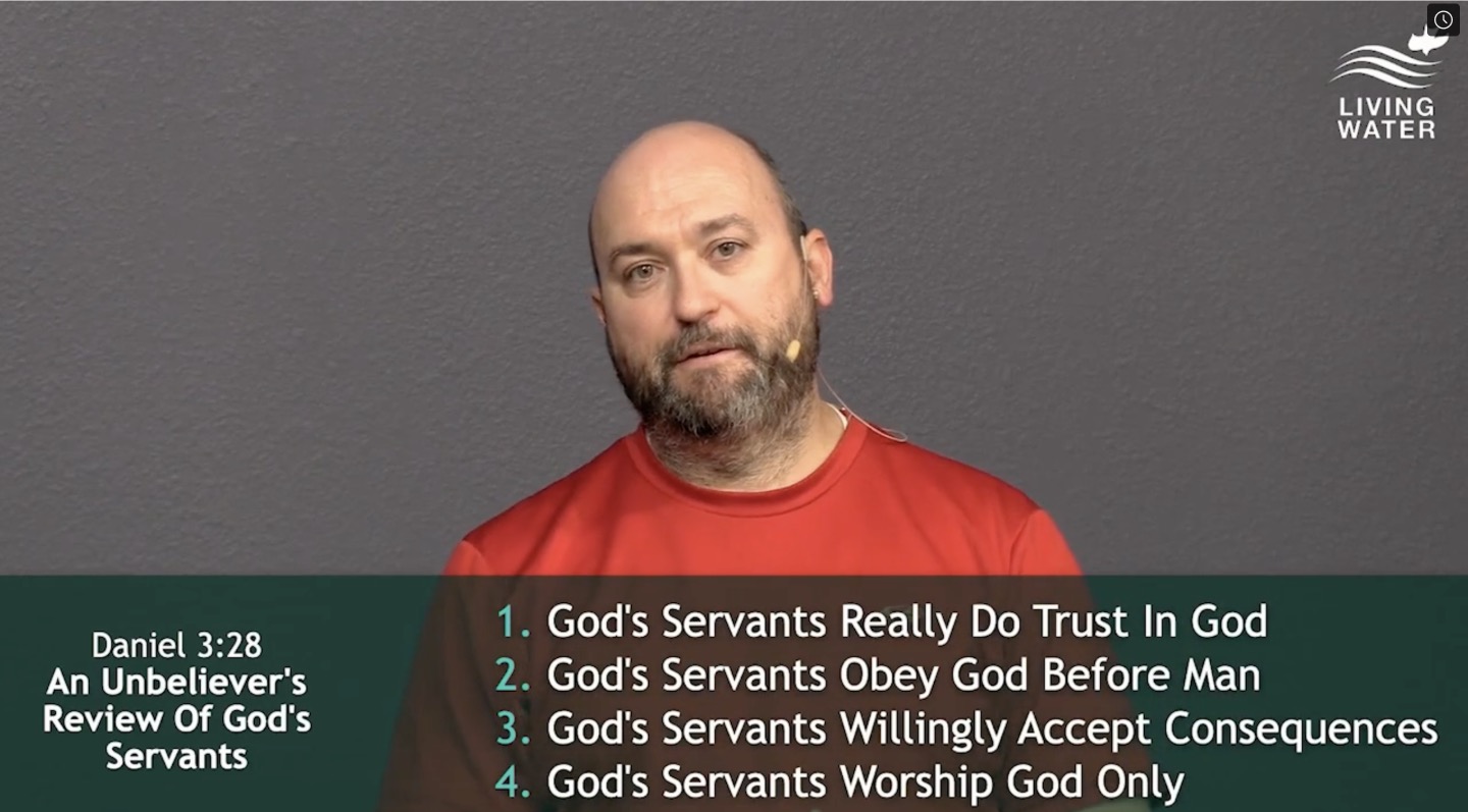 Pastor Jerry Simmons teaching Daniel 3:28, An Unbeliever's Review Of God's Servants