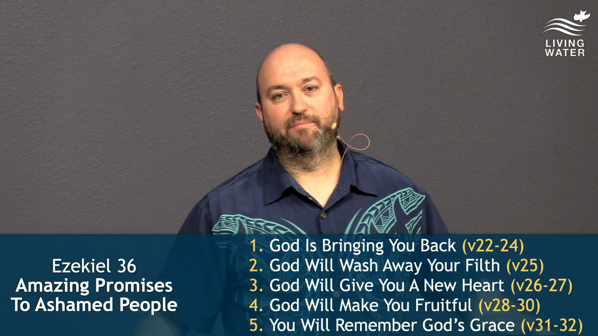 Pastor Jerry Simmons teaching Ezekiel 36, Amazing Promises To Ashamed People