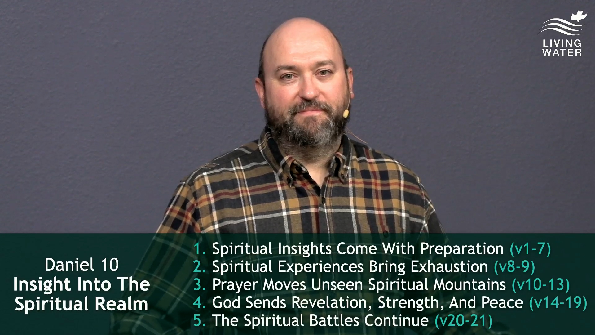 Pastor Jerry Simmons teaching Daniel 10, Insight Into The Spiritual Realm