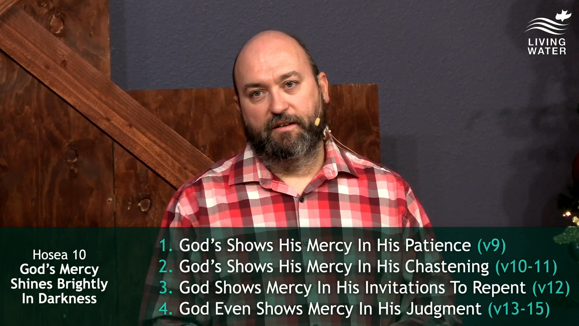 Pastor Jerry Simmons teaching Hosea 10, God’s Mercy Shines Brightly In Darkness