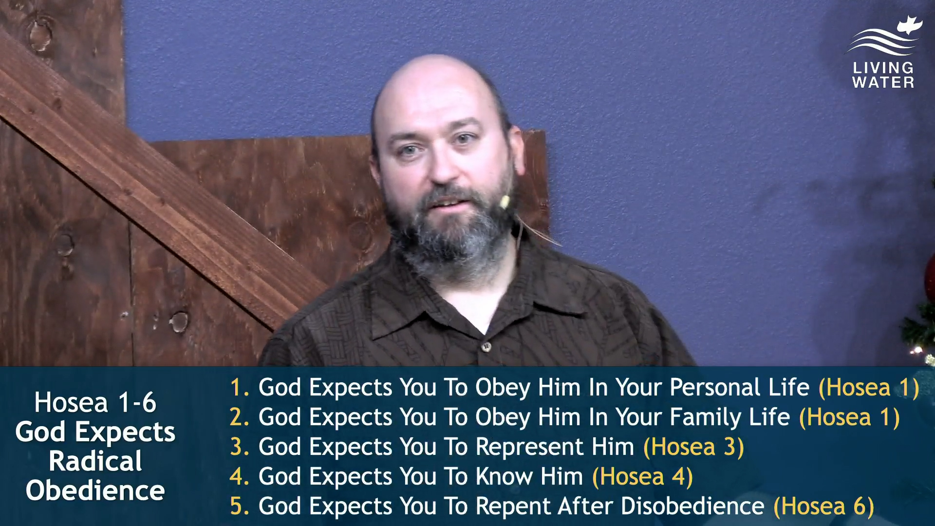 Pastor Jerry Simmons teaching Hosea 1-6, God Expects Radical Obedience