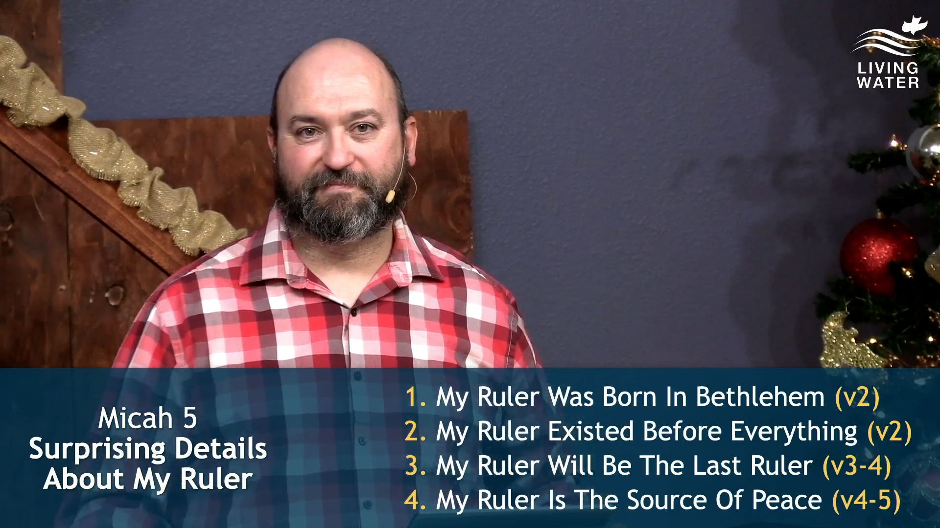 Pastor Jerry Simmons teaching Micah 5, Surprising Details About My Ruler
