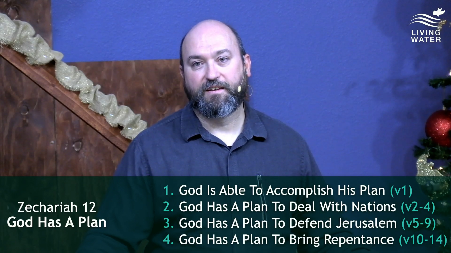 Pastor Jerry Simmons teaching Zechariah 12, God Has A Plan