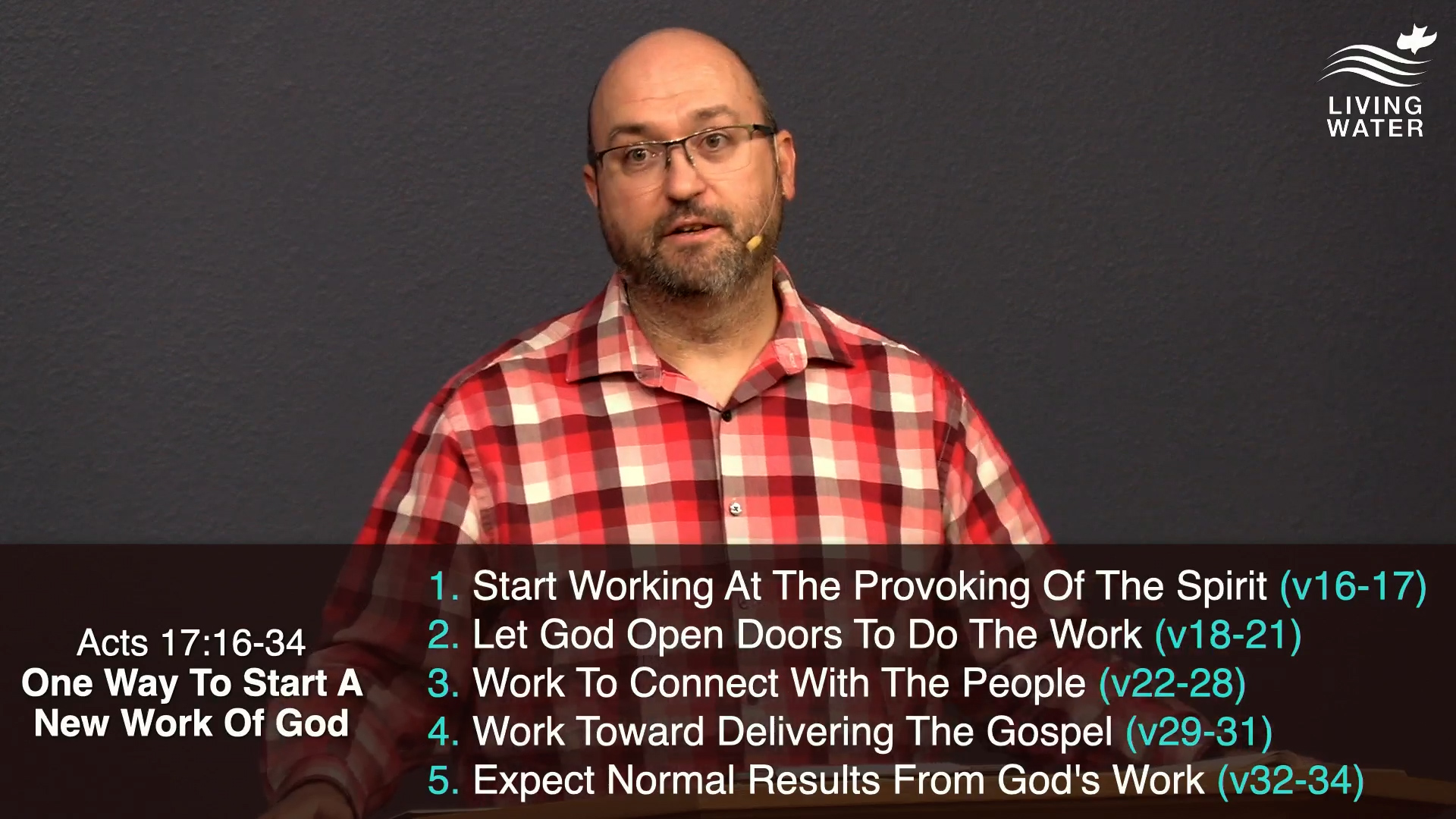 Pastor Jerry Simmons teaching Acts 17:16-34, One Way To Start A New Work Of God