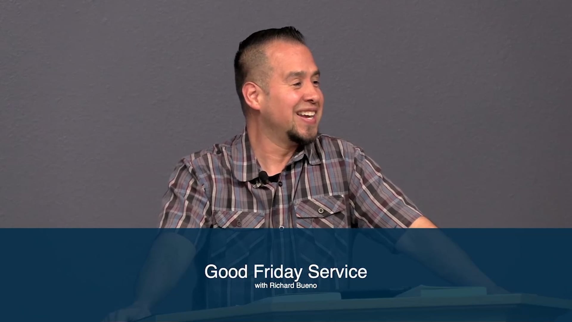 Richard Bueno teaching Luke 23 for a Good Friday Service