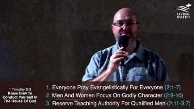 1 Timothy 2-3, Know How To Conduct Yourself In The House Of God
